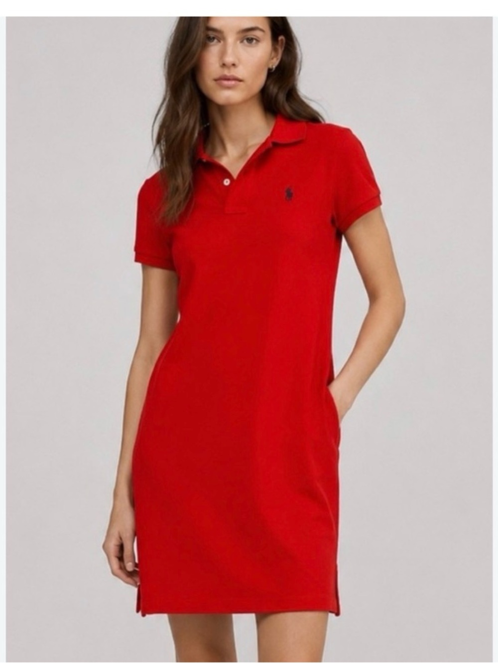 Polo Ralph Lauren Women S The Mesh Mini Red Polo Dress Preppy Summer Casual